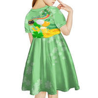 Saint Patrick Day Kid Short Sleeve Dress Shamrock To Do List - Wonder Print Shop