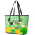 Saint Patrick Day Leather Tote Bag Shamrock To Do List - Wonder Print Shop