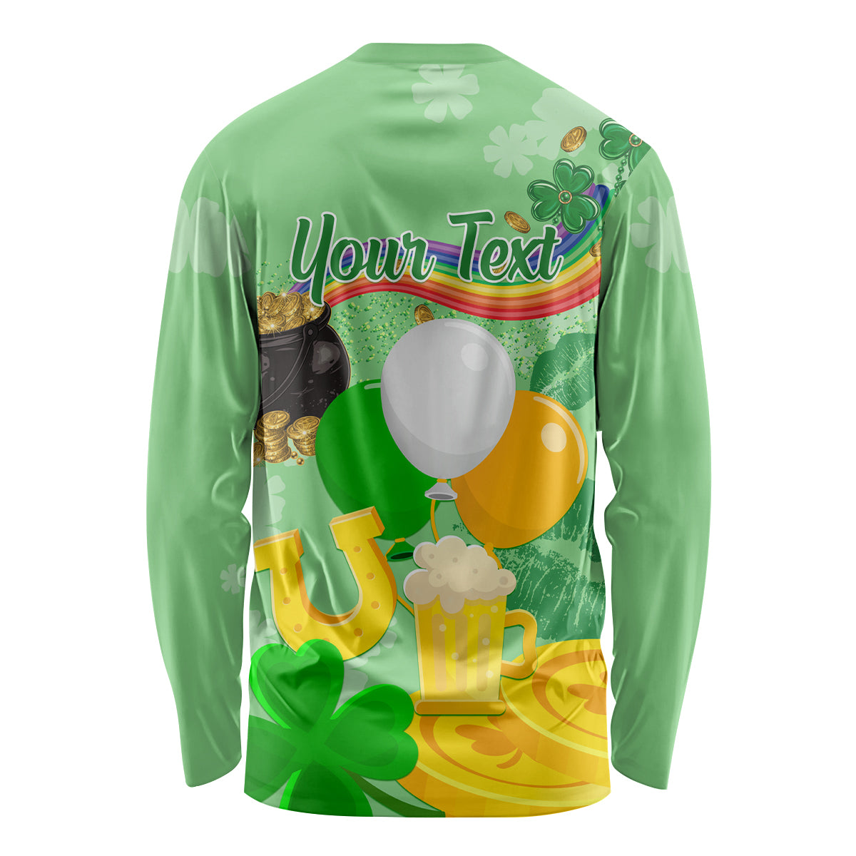 Saint Patrick Day Long Sleeve Shirt Shamrock To Do List - Wonder Print Shop