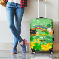 Saint Patrick Day Luggage Cover Shamrock To Do List - Wonder Print Shop