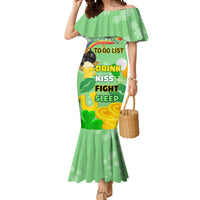 Saint Patrick Day Mermaid Dress Shamrock To Do List - Wonder Print Shop