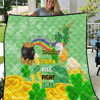 Saint Patrick Day Quilt Shamrock To Do List - Wonder Print Shop