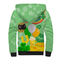 Saint Patrick Day Sherpa Hoodie Shamrock To Do List - Wonder Print Shop
