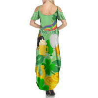 Saint Patrick Day Summer Maxi Dress Shamrock To Do List - Wonder Print Shop