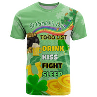 Saint Patrick Day T Shirt Shamrock To Do List - Wonder Print Shop