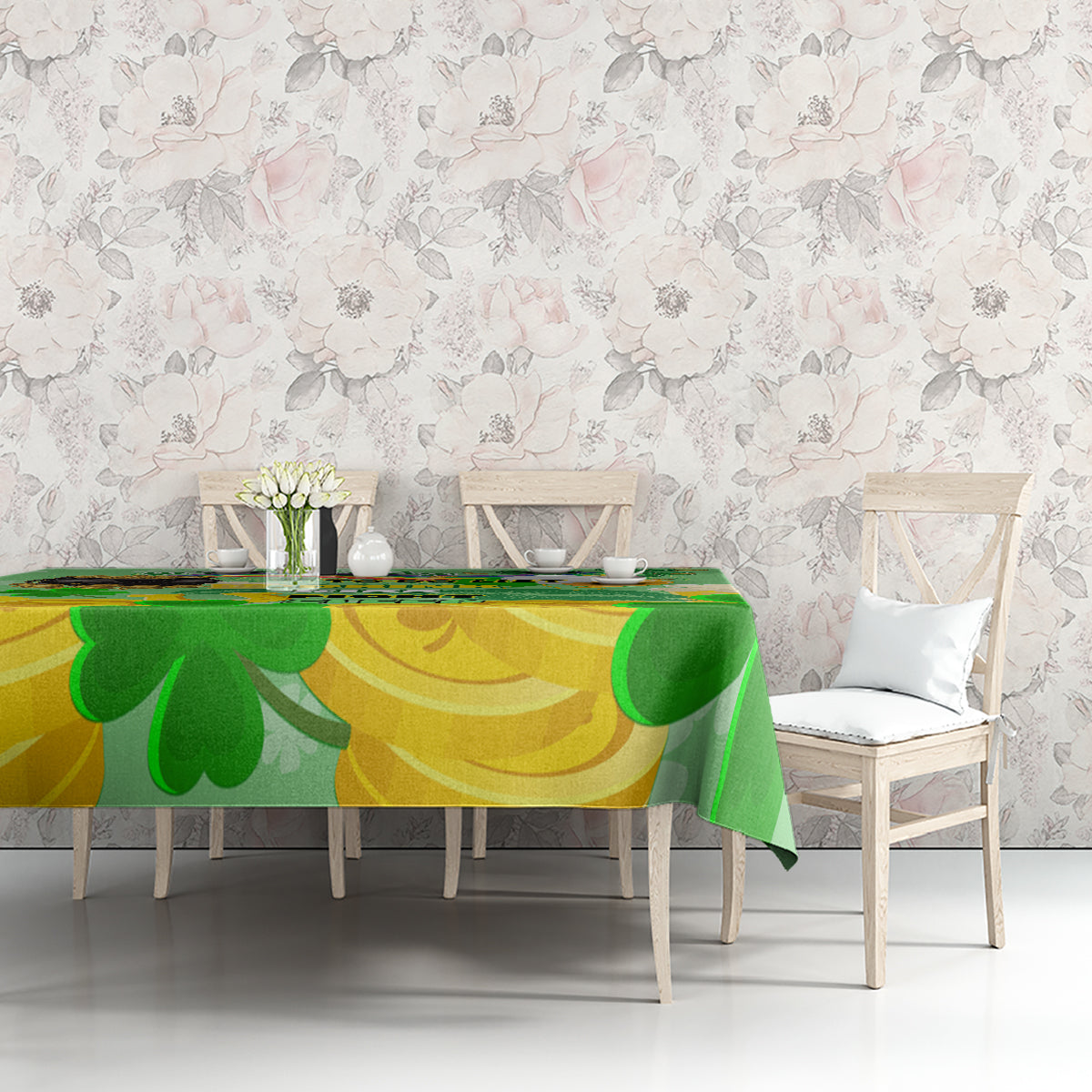 Saint Patrick Day Tablecloth Shamrock To Do List - Wonder Print Shop