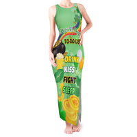 Saint Patrick Day Tank Maxi Dress Shamrock To Do List - Wonder Print Shop