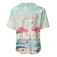 Personalised Bonaire Flamingos Baseball Jersey Summer Time Beach Concept