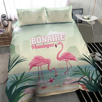 Bonaire Flamingos Bedding Set Summer Time Beach Concept