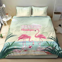 Bonaire Flamingos Bedding Set Summer Time Beach Concept