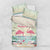 Bonaire Flamingos Bedding Set Summer Time Beach Concept