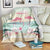 Bonaire Flamingos Blanket Summer Time Beach Concept