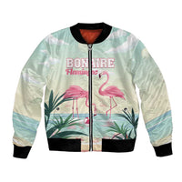 Personalised Bonaire Flamingos Bomber Jacket Summer Time Beach Concept