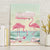 Bonaire Flamingos Canvas Wall Art Summer Time Beach Concept