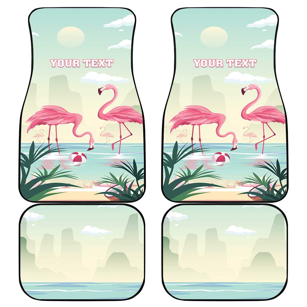 Bonaire Flamingos Car Mats Summer Time Beach Concept