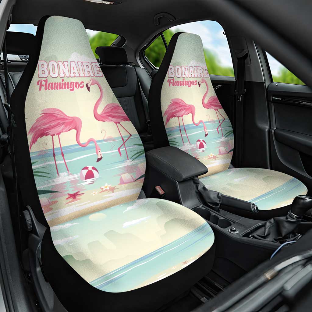 Bonaire Flamingos Car Seat Cover Summer Time Beach Concept