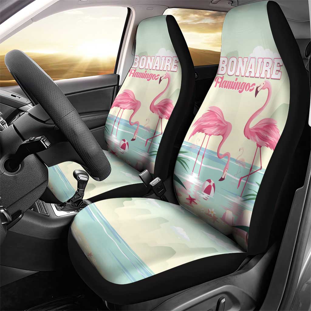 Bonaire Flamingos Car Seat Cover Summer Time Beach Concept