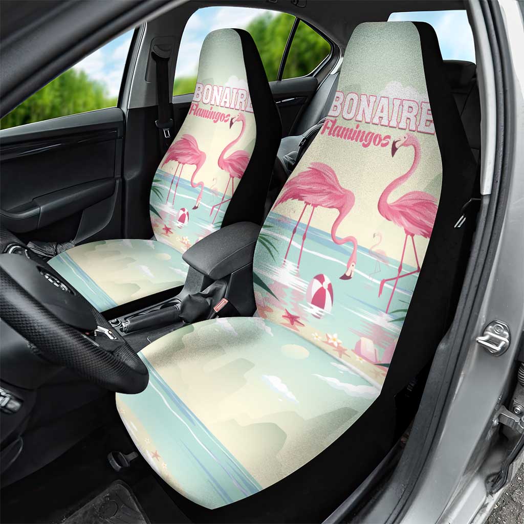 Bonaire Flamingos Car Seat Cover Summer Time Beach Concept