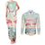 Personalised Bonaire Flamingos Couples Matching Tank Maxi Dress and Long Sleeve Button Shirt Summer Time Beach Concept