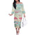 Personalised Bonaire Flamingos Family Matching Off The Shoulder Long Sleeve Dress and Hawaiian Shirt Summer Time Beach Concept