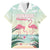 Personalised Bonaire Flamingos Hawaiian Shirt Summer Time Beach Concept