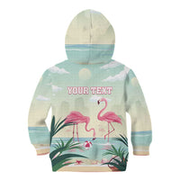 Personalised Bonaire Flamingos Kid Hoodie Summer Time Beach Concept