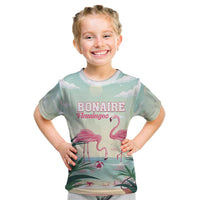 Personalised Bonaire Flamingos Kid T Shirt Summer Time Beach Concept