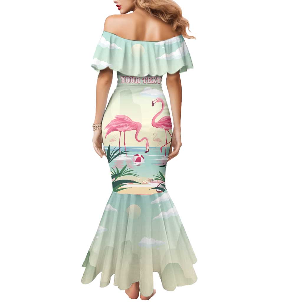 Personalised Bonaire Flamingos Mermaid Dress Summer Time Beach Concept