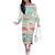 Personalised Bonaire Flamingos Off The Shoulder Long Sleeve Dress Summer Time Beach Concept