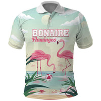 Personalised Bonaire Flamingos Polo Shirt Summer Time Beach Concept