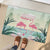 Bonaire Flamingos Rubber Doormat Summer Time Beach Concept