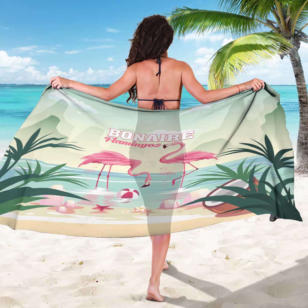 Bonaire Flamingos Sarong Summer Time Beach Concept