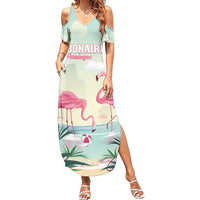 Personalised Bonaire Flamingos Summer Maxi Dress Summer Time Beach Concept
