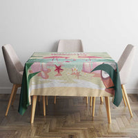 Bonaire Flamingos Tablecloth Summer Time Beach Concept