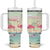 Personalised Bonaire Flamingos Tumbler With Handle Summer Time Beach Concept