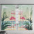Bonaire Flamingos Window Curtain Summer Time Beach Concept