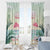 Bonaire Flamingos Window Curtain Summer Time Beach Concept
