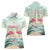 Personalised Bonaire Flamingos Women Polo Shirt Summer Time Beach Concept