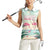 Personalised Bonaire Flamingos Women Sleeveless Polo Shirt Summer Time Beach Concept