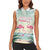 Personalised Bonaire Flamingos Women Sleeveless Polo Shirt Summer Time Beach Concept
