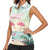 Personalised Bonaire Flamingos Women Sleeveless Polo Shirt Summer Time Beach Concept