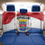 Saint Barthelemy Back Car Seat Cover Ouanalao Coat of Arms