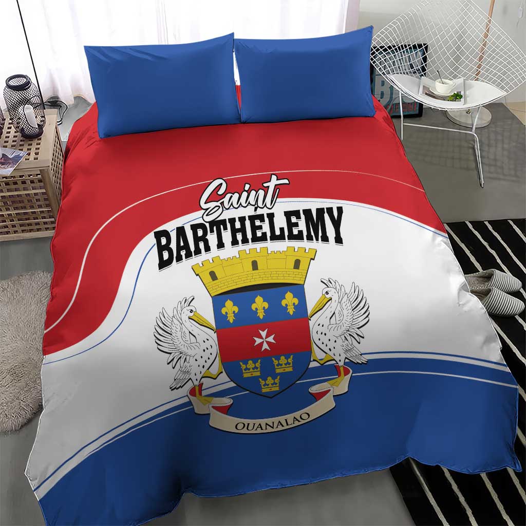 Saint Barthelemy Bedding Set Ouanalao Coat of Arms