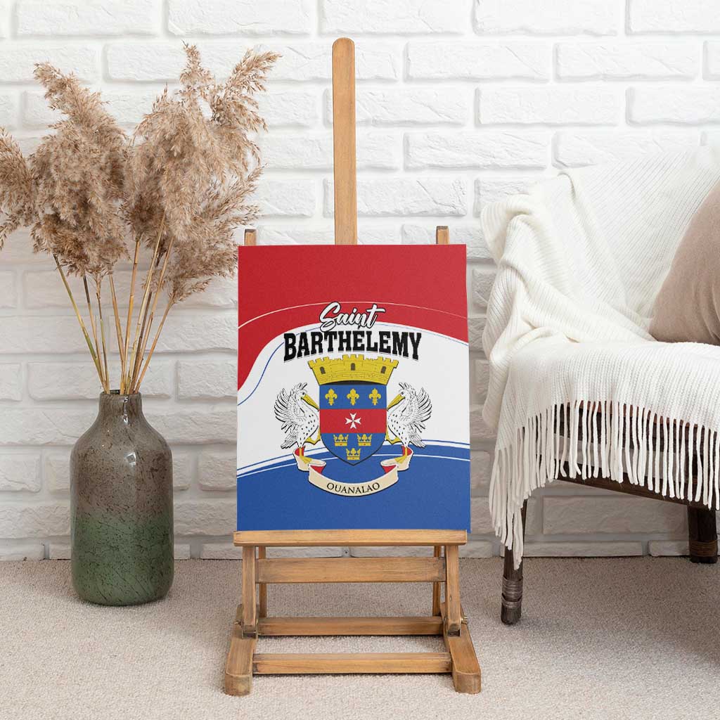 Saint Barthelemy Canvas Wall Art Ouanalao Coat of Arms