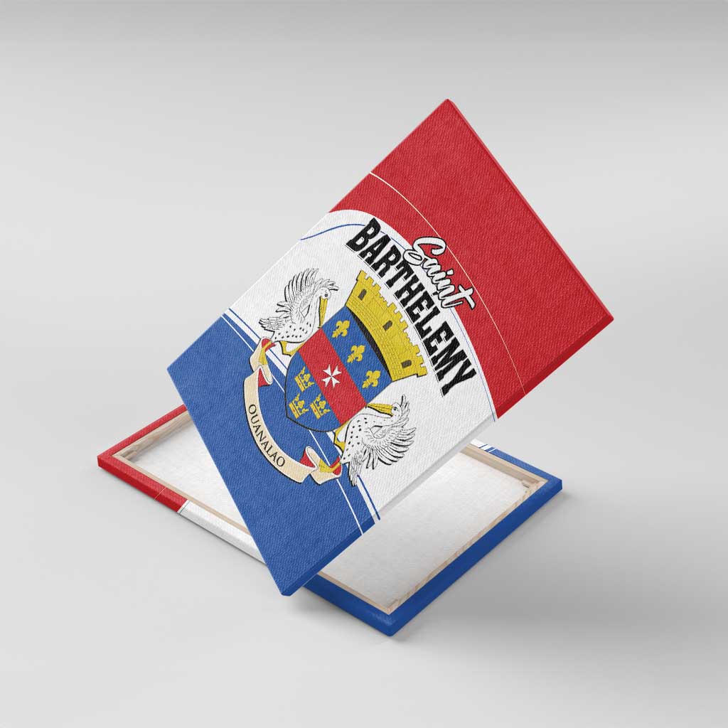 Saint Barthelemy Canvas Wall Art Ouanalao Coat of Arms