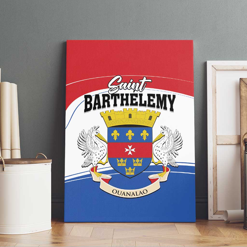 Saint Barthelemy Canvas Wall Art Ouanalao Coat of Arms