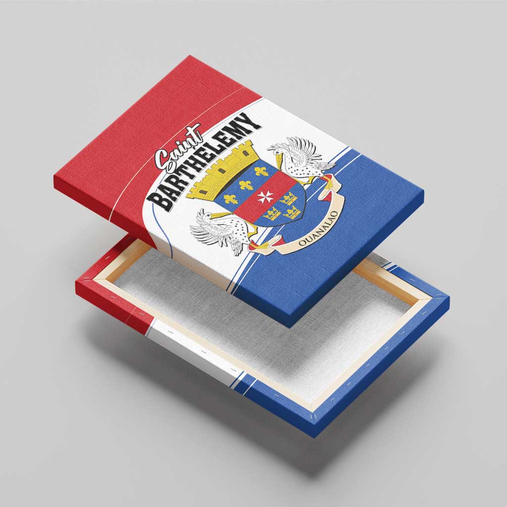 Saint Barthelemy Canvas Wall Art Ouanalao Coat of Arms