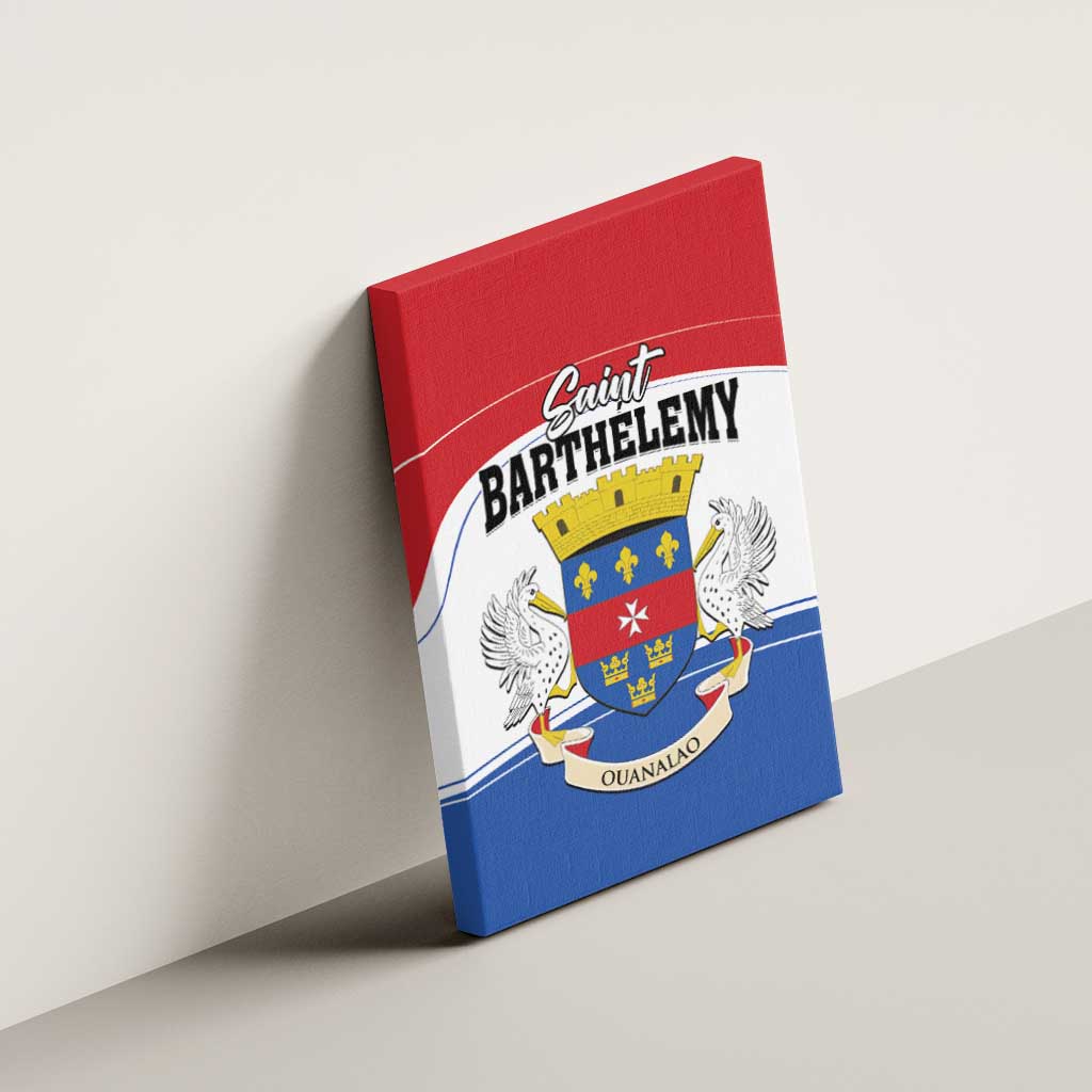 Saint Barthelemy Canvas Wall Art Ouanalao Coat of Arms