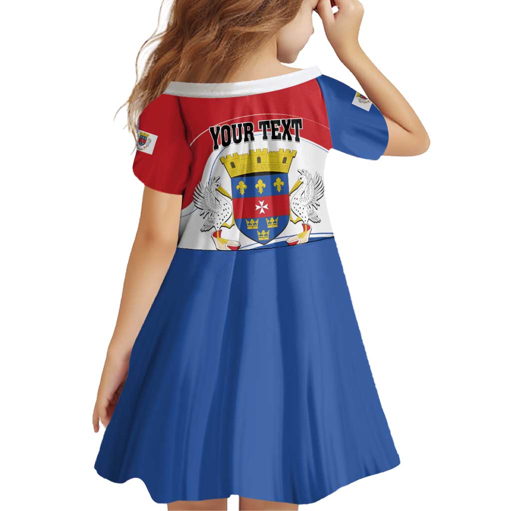 Personalised Saint Barthelemy Family Matching Off Shoulder Short Dress and Hawaiian Shirt Ouanalao Coat of Arms
