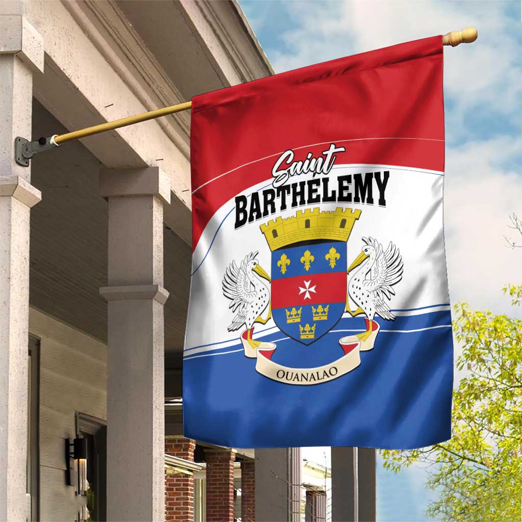 Saint Barthelemy Garden Flag Ouanalao Coat of Arms